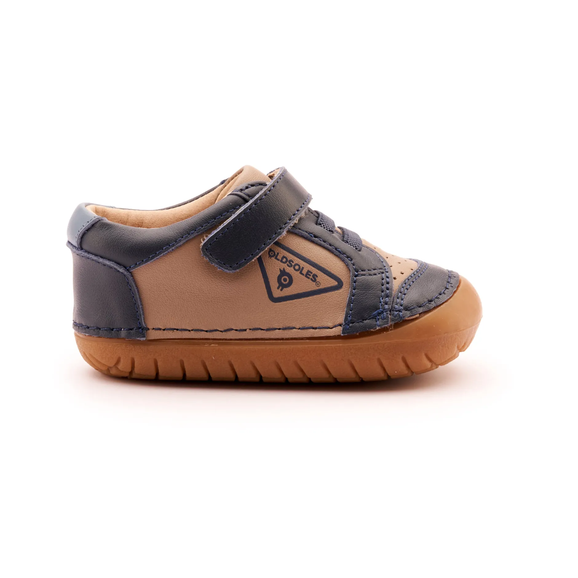Old Soles Boy's & Girl's 4094 Badge Pave Casual Shoes - Taupe / Navy / Indigo Best