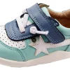 Old Soles Boy's & Girl's 8031 Ground Work Sneakers - Jade/Snow/Indigo Fashion