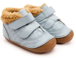 Old Soles Boy's & Girl's 4069 Quilty Bear Pave Sneaker Booties - Dusty Blue Fashion