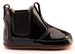Old Soles Boy's & Girl's 188R Bambini Local Boots/Dress Shoes - Black Patent / Black Hot