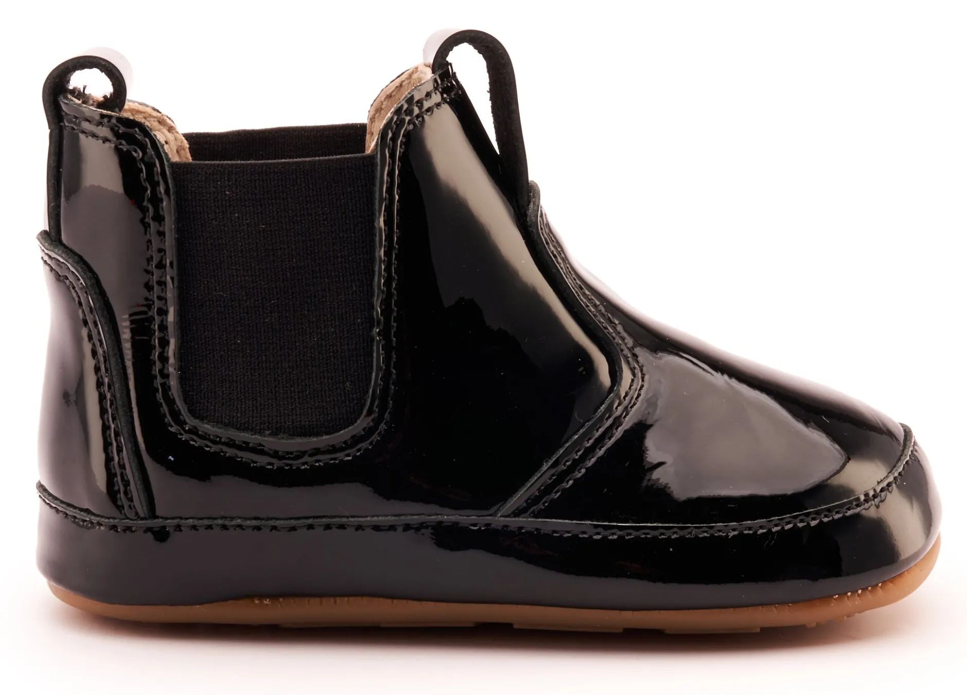 Old Soles Boy's & Girl's 188R Bambini Local Boots/Dress Shoes - Black Patent / Black Hot