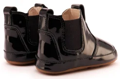 Old Soles Boy's & Girl's 188R Bambini Local Boots/Dress Shoes - Black Patent / Black Hot