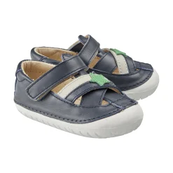 Old Soles Boy's 4078 Marching Pave Shoes - Navy/Gris/Navy/Neon Green Clearance