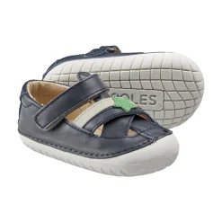 Old Soles Boy's 4078 Marching Pave Shoes - Navy/Gris/Navy/Neon Green Clearance