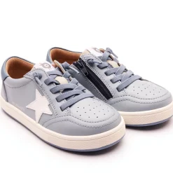 Old Soles Boy's 1006 Platinum Runner Casual Shoes - Dusty Blue / Indigo / Gris / Snow / White Indigo Sole Outlet