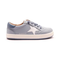 Old Soles Boy's 1006 Platinum Runner Casual Shoes - Dusty Blue / Indigo / Gris / Snow / White Indigo Sole Outlet