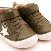 Old Soles Boy's 4098 Starstar Pave Casual Shoes - Militare / Snow / Gris Discount