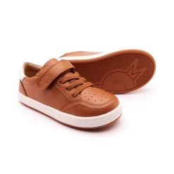 Old Soles Boy's 1019 The Tread Casual Shoes - Tan / Snow / White Gum Sole Discount