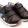 Old Soles Boy's 2101 Track Squad Casual Shoes - Black / Neon Blue / Gris / White Grey Sole Discount