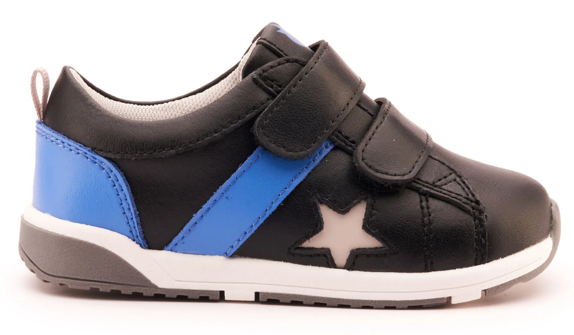 Old Soles Boy's 2101 Track Squad Casual Shoes - Black / Neon Blue / Gris / White Grey Sole Discount