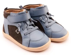 Old Soles Boy's 8039 Woodford Casual Shoes - Grey Suede / Indigo Fashion