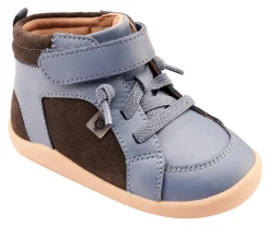 Old Soles Boy's 8039 Woodford Casual Shoes - Grey Suede / Indigo Fashion