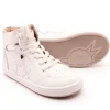 Old Soles Boy's and Girl's High Splash Casual Shoes - Snow / Silver / White Silver Fashion