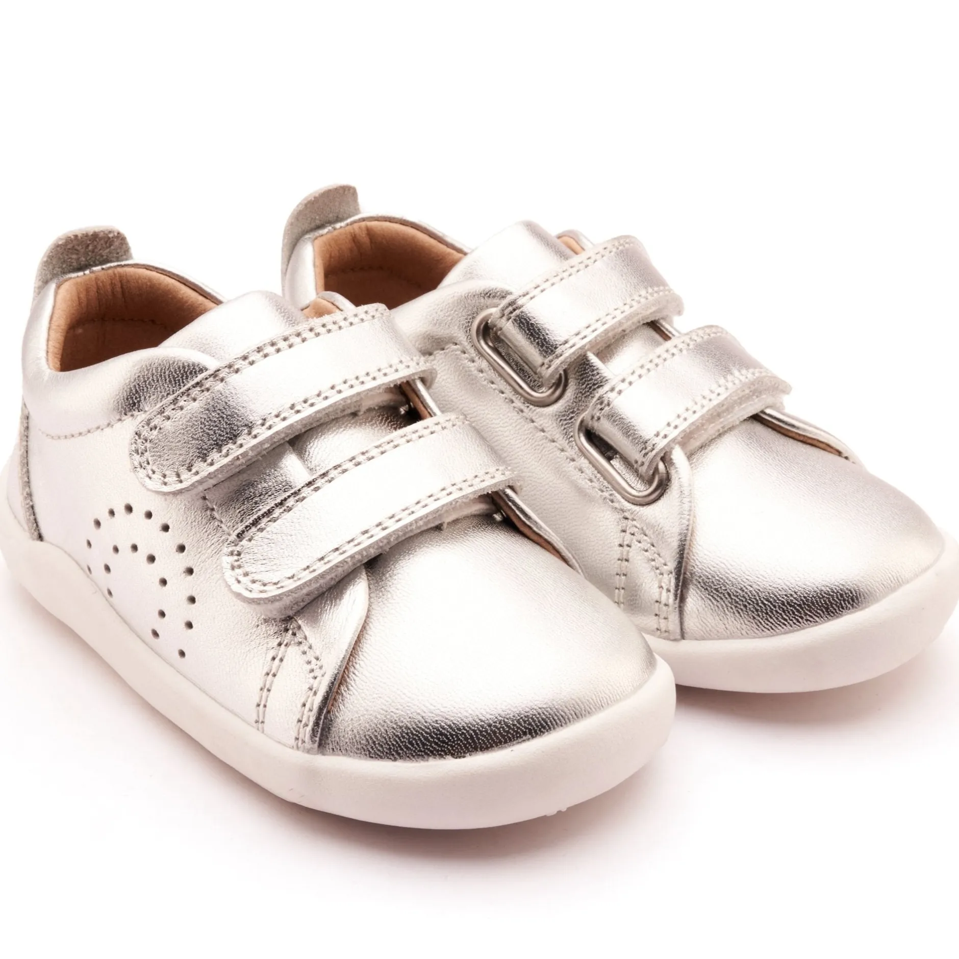 Old Soles Boy's and Girl's LittleTot Casual Shoes - Silver Discount