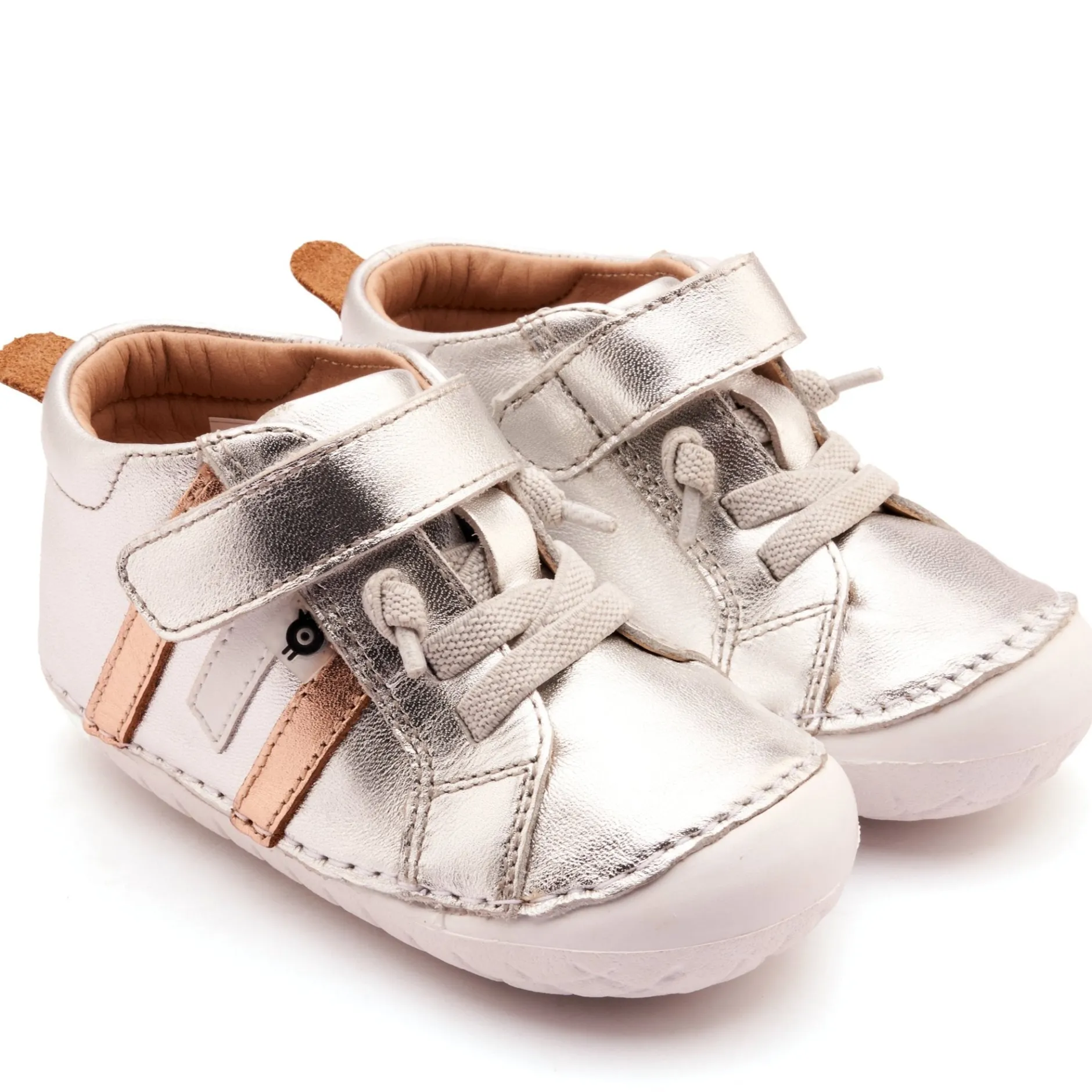 Old Soles Boy's and Girl's Away Pave Casual Shoes - Silver / Copper / Snow Discount