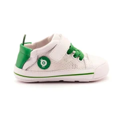 Old Soles Boy's and Girl's 0083RT Baby Mesh Casual Shoes - Snow / Neon Green / Snow Sole Outlet