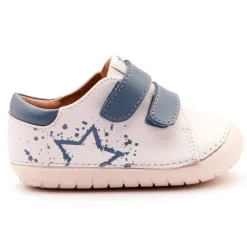 Old Soles Boy's and Girl's 4101 Pave Splash Casual Shoes - Snow / Indigo / White Sole Sale