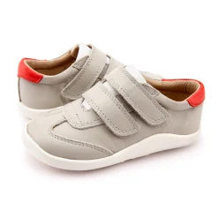Old Soles Boy's and Girl's 8012 Path Way Shoe - Gris/Snow/Bright Red Fashion