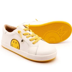 Old Soles Boy's and Girl's Smiley Jumpa Casual Shoes - Snow / Yellow Best