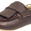 Old Soles Boy's and Girl's Distressed Brown Leather Bambini Domain Tassel Fringe Loafer Crib Walker Baby Shoe Fashion