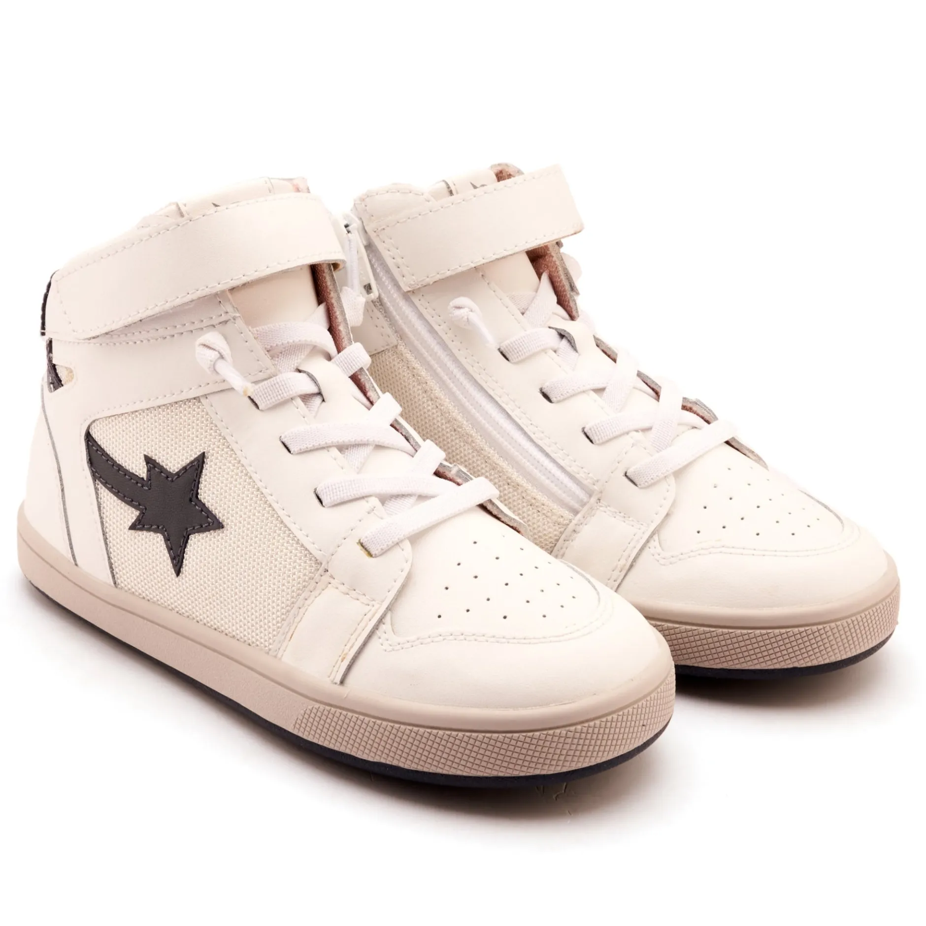 Old Soles Boy's and Girl's Team Sport Casual Shoes - Snow / Navy / Gris Hot