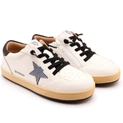 Old Soles Boy's and Girl's Platinum Runner Casual Shoes - Snow / Indigo / Black Discount
