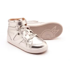 Old Soles Boy's and Girl's Cheersta Casual Shoes - Silver Best