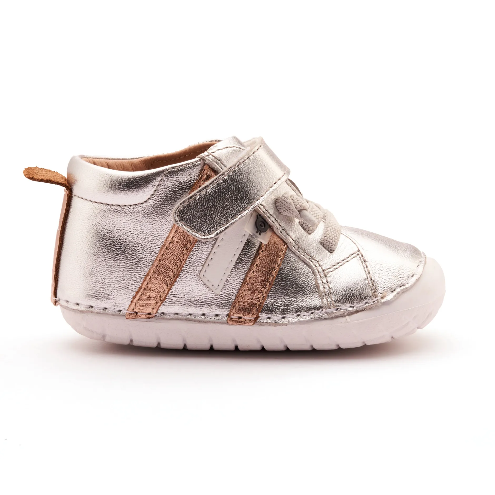 Old Soles Boy's and Girl's Away Pave Casual Shoes - Silver / Copper / Snow Discount