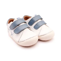 Old Soles Boy's and Girl's 4101 Pave Splash Casual Shoes - Snow / Indigo / White Sole Sale