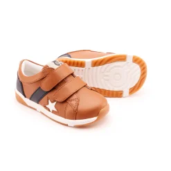 Old Soles Boy's and Girl's 2101 Track Squad Casual Shoes - Tan / Navy / Snow / White New
