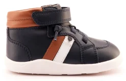 Old Soles Boy's and Girl's 8044 Tar Ground Casual Shoes - Navy / Tan / Snow Sale