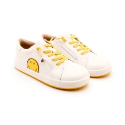 Old Soles Boy's and Girl's Smiley Jumpa Casual Shoes - Snow / Yellow Best