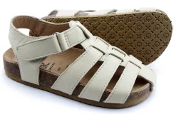 Old Soles Boy's and Girl's Roadstar Fisherman Leather Sandals, Cream Hot