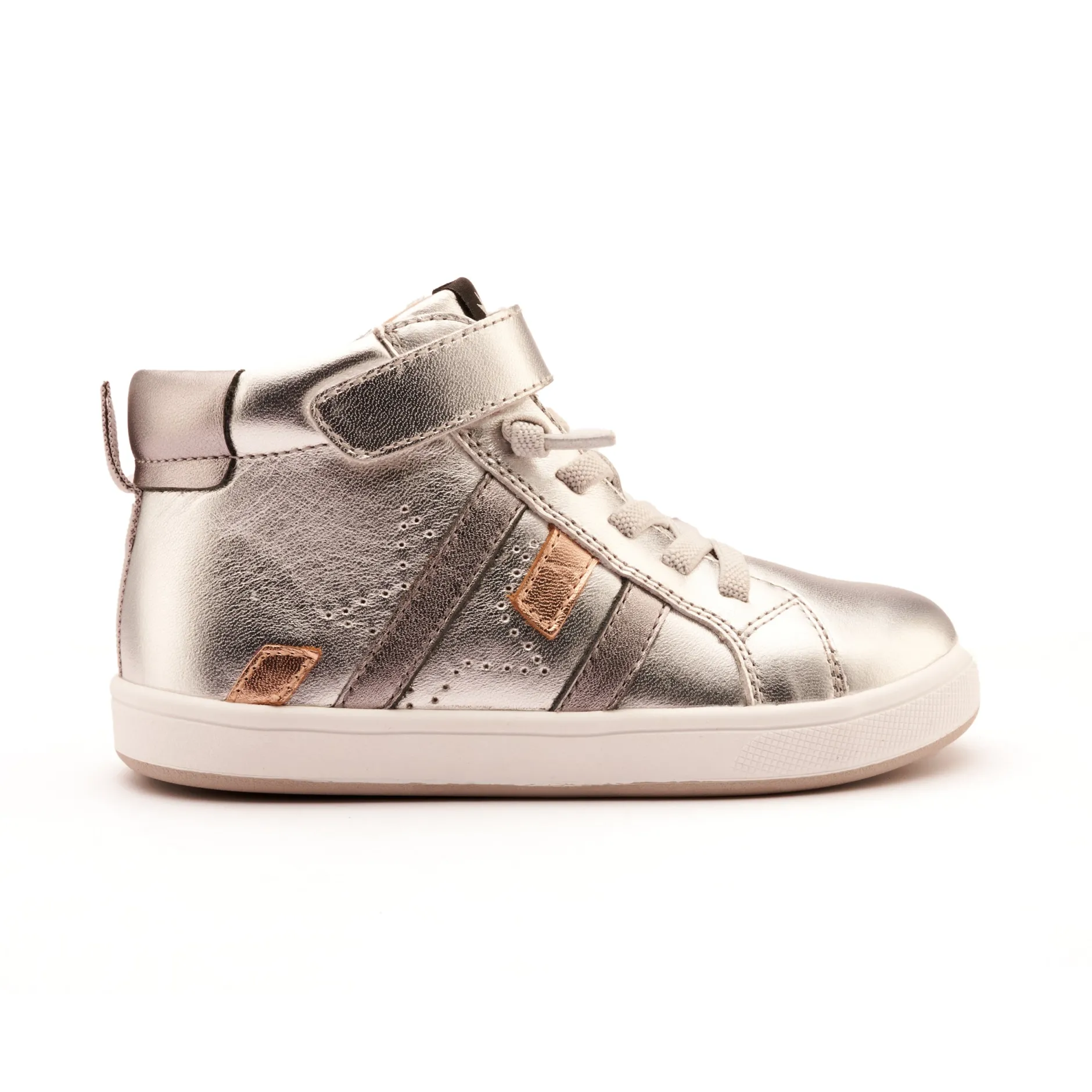 Old Soles Boy's and Girl's Challenger Casual Shoes - Silver / Rich Silver / Copper Online