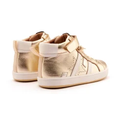 Old Soles Boy's and Girl's Challenger Casual Shoes - Gold / Snow / Silver Best