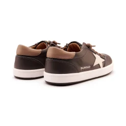 Old Soles Boy's and Girl's Platinum Runner Casual Shoes - Antracita / Taupe / Sporco Fashion