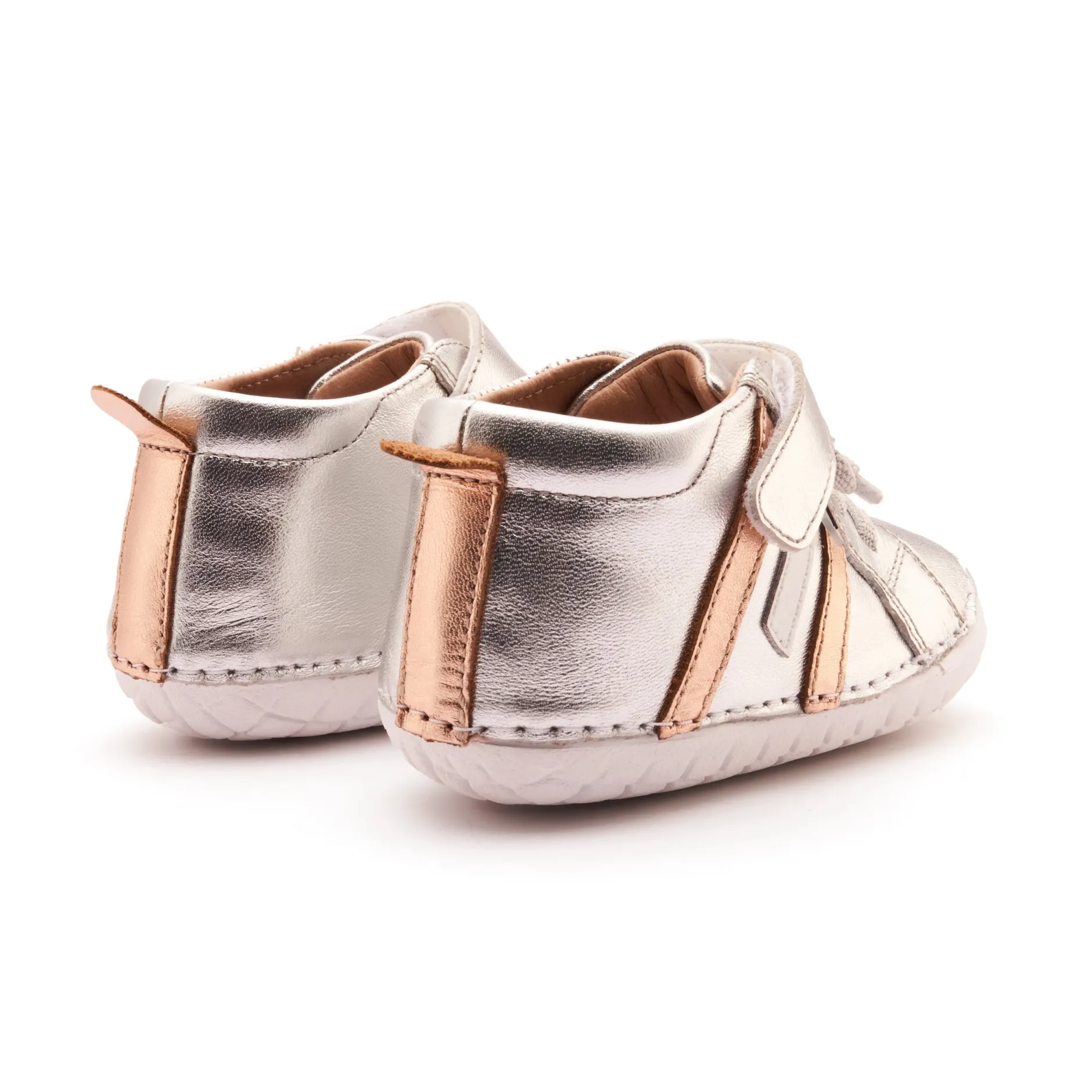 Old Soles Boy's and Girl's Away Pave Casual Shoes - Silver / Copper / Snow Discount