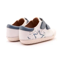 Old Soles Boy's and Girl's 4101 Pave Splash Casual Shoes - Snow / Indigo / White Sole Sale