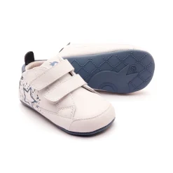 Old Soles Boy's and Girl's 0082RT Baby Splash Casual Shoes - Snow / Indigo / Indigo Sole Clearance
