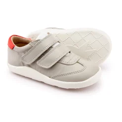 Old Soles Boy's and Girl's 8012 Path Way Shoe - Gris/Snow/Bright Red Fashion