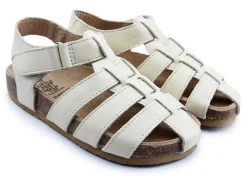 Old Soles Boy's and Girl's Roadstar Fisherman Leather Sandals, Cream Hot