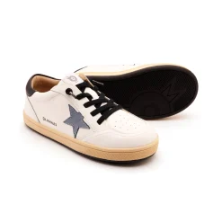 Old Soles Boy's and Girl's Platinum Runner Casual Shoes - Snow / Indigo / Black Discount