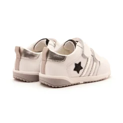 Old Soles Boy's and Girl's Field Squad Casual Shoes - Snow / Silver / Black Fashion