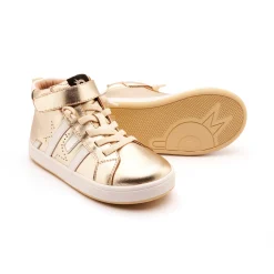 Old Soles Boy's and Girl's Challenger Casual Shoes - Gold / Snow / Silver Best