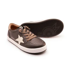Old Soles Boy's and Girl's Platinum Runner Casual Shoes - Antracita / Taupe / Sporco Fashion
