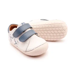 Old Soles Boy's and Girl's 4101 Pave Splash Casual Shoes - Snow / Indigo / White Sole Sale