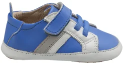 Old Soles Boy's and Girl's Mini Jogger, Neon Blue / Snow / Gris Best
