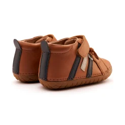 Old Soles Boy's AwayPave Casual Shoes - Tan / Navy / Gris Clearance
