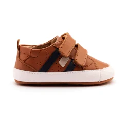 Old Soles Boy's Baby Bounce Casual Shoes - Tan / Navy / Gris Best