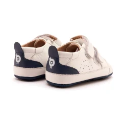 Old Soles Boy's Baby Tot Casual Shoes - Snow / Denim Discount